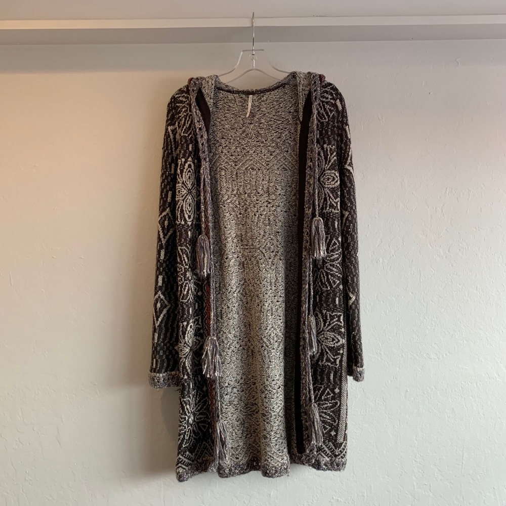 Kai pom pom open cardigan